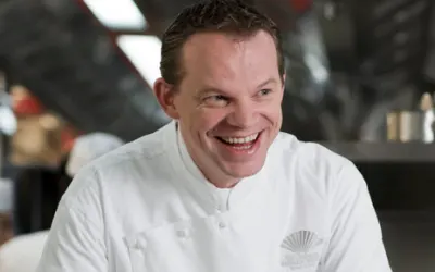 Richard Ekkebus, chef exécutif 2* Michelin à Amber, Mandarin Oriental Landmark Hotel, Hong Kong Prix du choix des chefs aux 50 meilleurs restaurants d'Asie, 2015